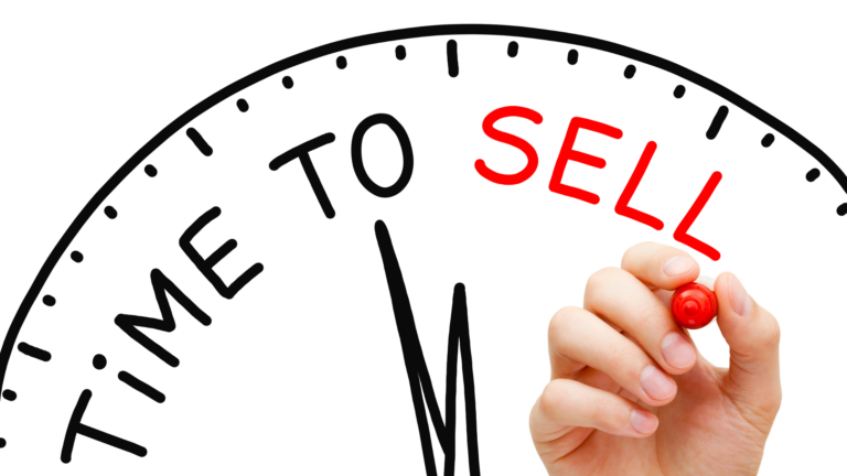 sign that says time to sell